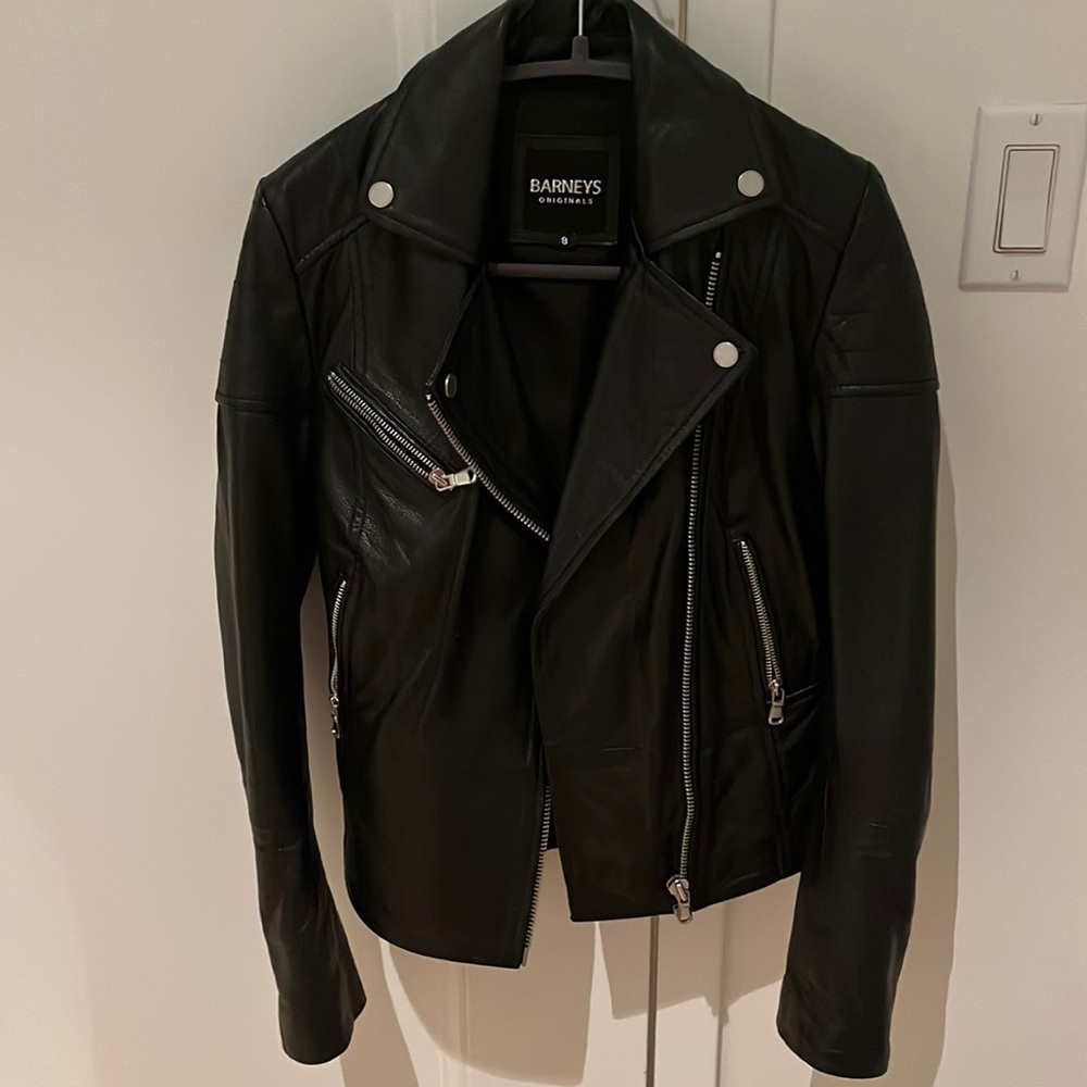Barney’s leather jacket